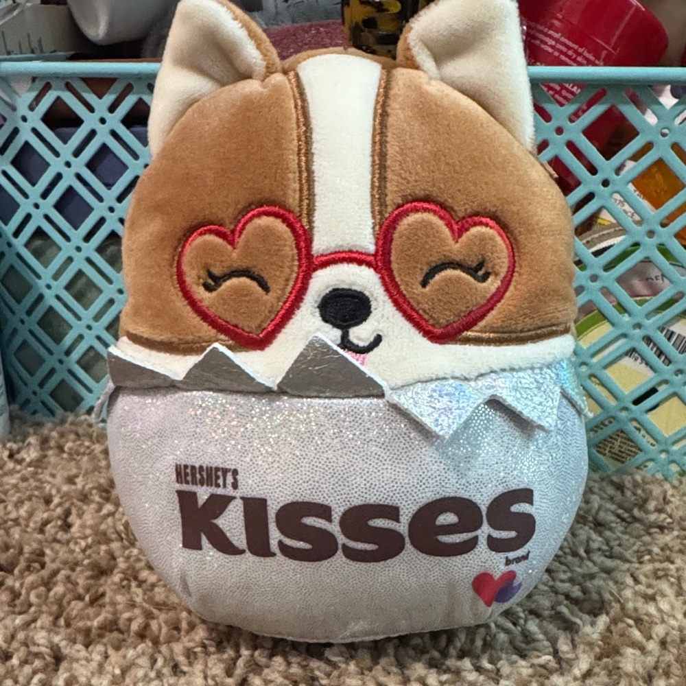 Squishmallows Brown and White Hershey's Kisses Stuffed Animal